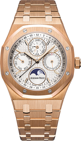 Replica Audemars Piguet Royal Oak Perpetual Calendar Rose Gold 26574OR.OO.1220OR.01 watch